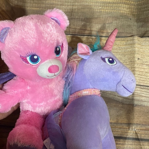 Build A Bear Workshop Fairy Friends Bear and Rare Unicorn Lot - Picture 2 of 16